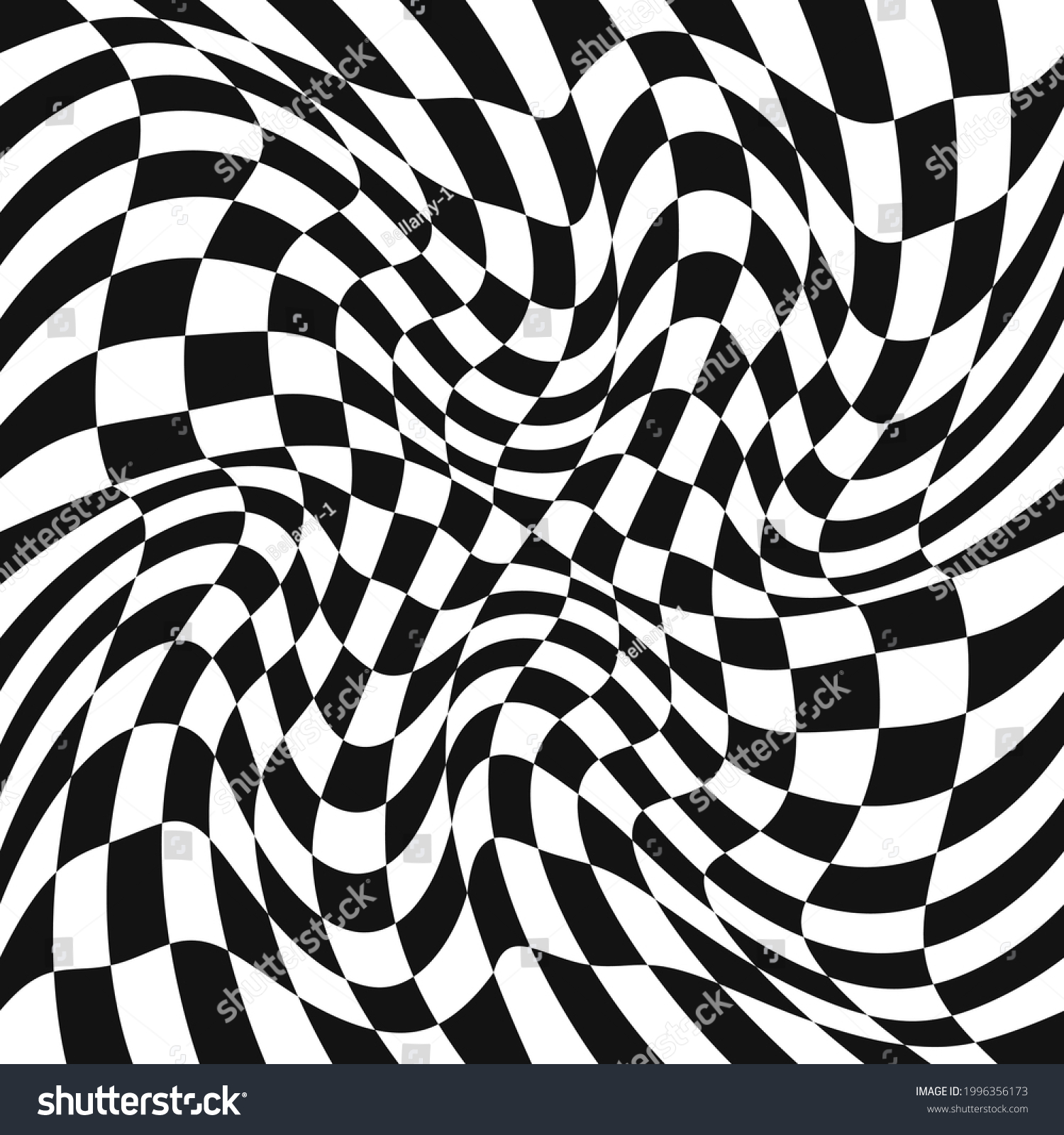 Checkered Race Twisted Patern Black White Stock Vector (Royalty Free ...