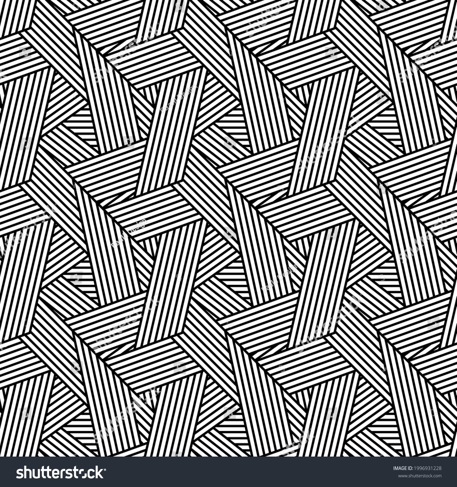 Seamless Geometric Abstract Line Pattern Vector Stock Vector (Royalty ...