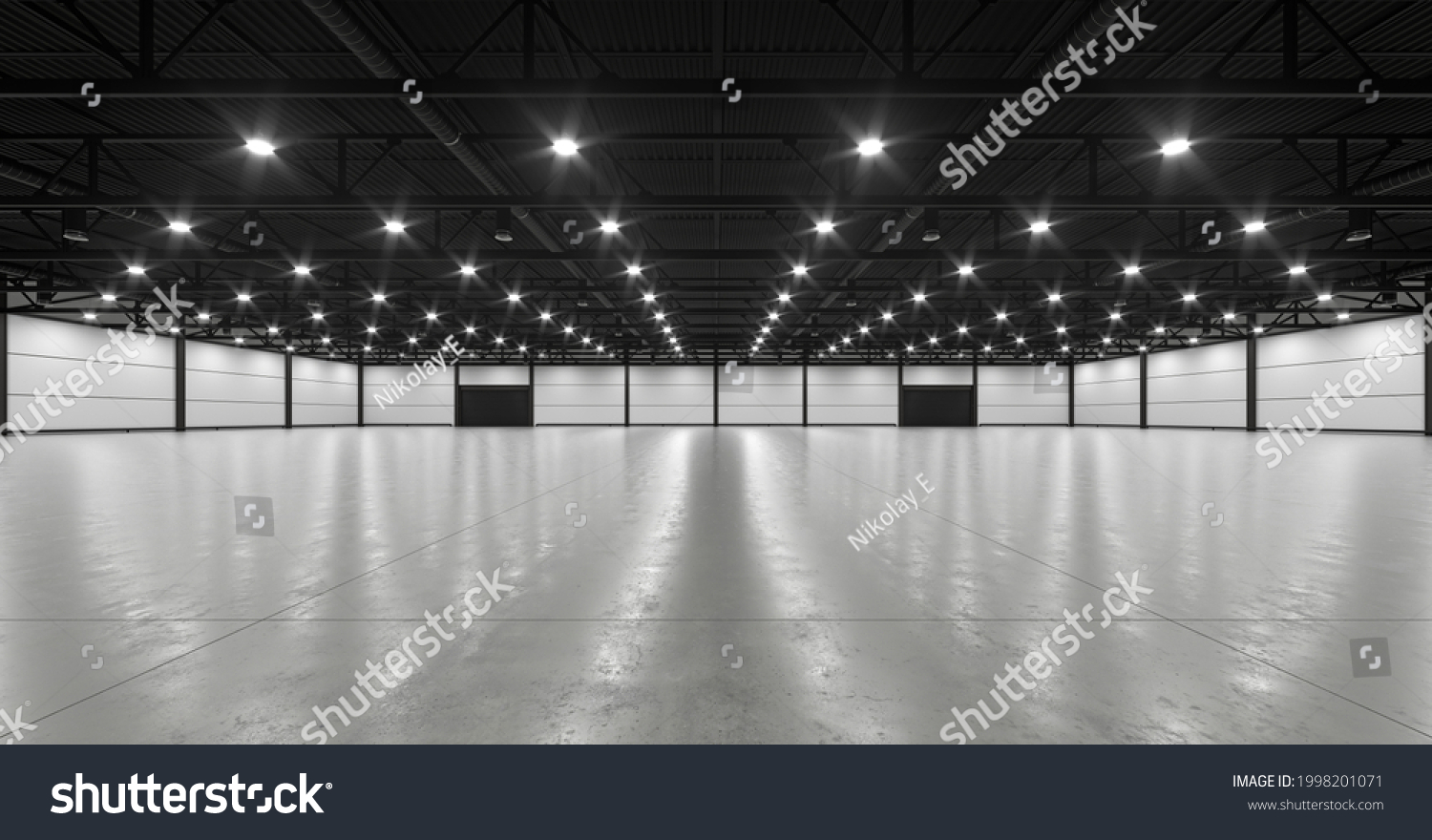 3d Render Empty Exhibition Space Backdrop Stock Illustration 1998201071 ...