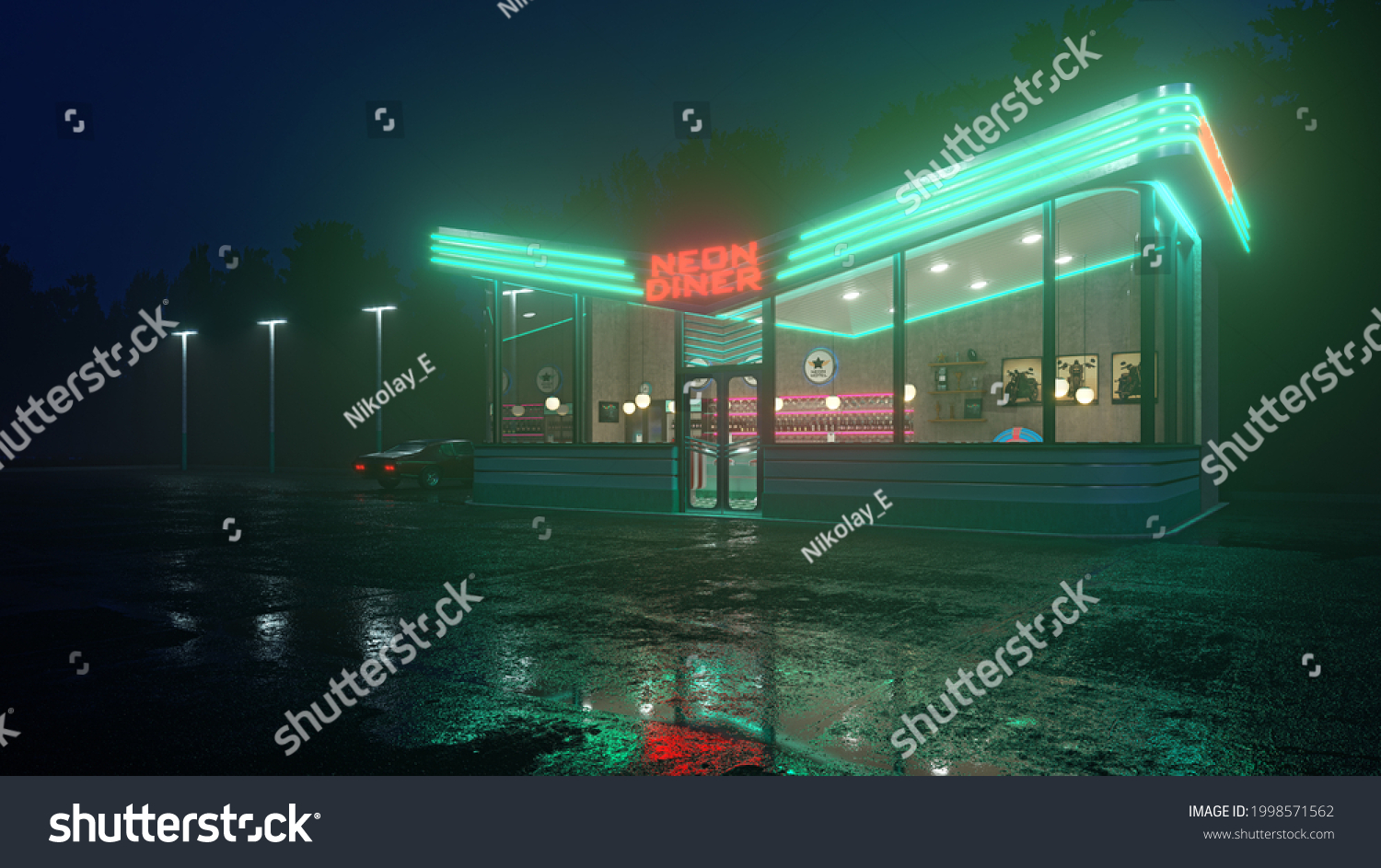 13,706 Diner Lights Images, Stock Photos & Vectors | Shutterstock