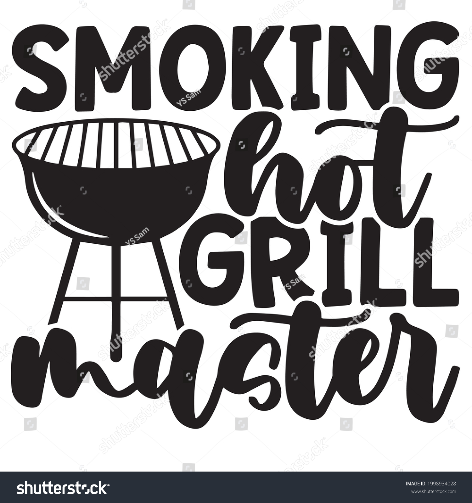 Smoking Hot Grill Master Logo Inspirational Stock Vector (Royalty Free ...