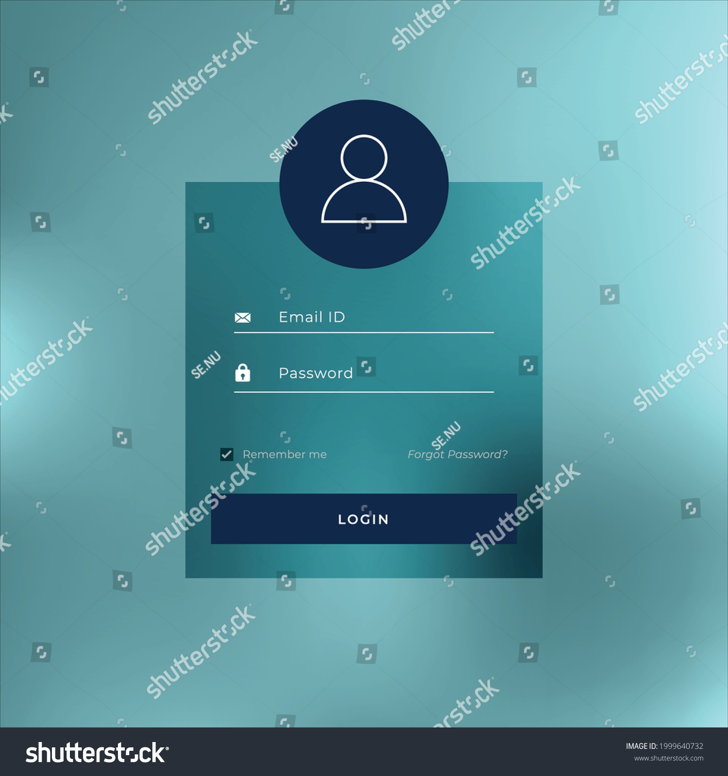 Log Insign Screen Page Design Website Stock Vector (Royalty Free ...