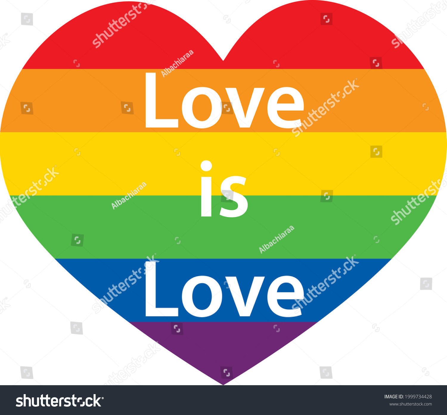 Lgbtq Rainow Flag Heart Vector Icon Stock Vector (Royalty Free ...