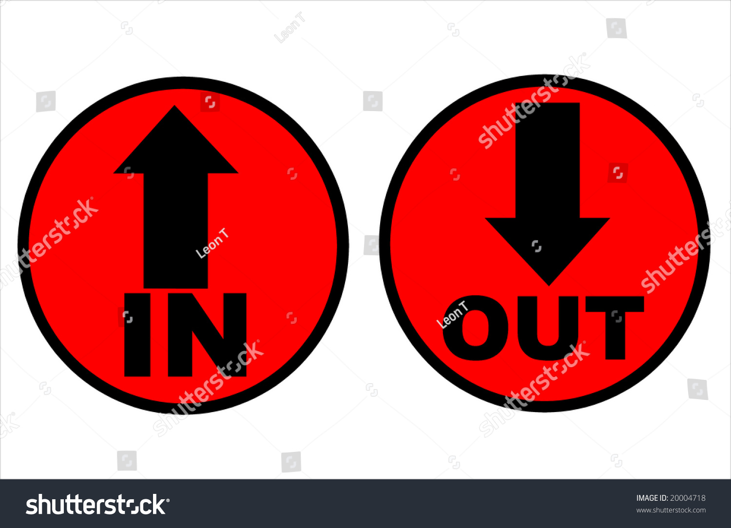 Red Out Sign Isolated On White Stock Illustration 20004718 | Shutterstock