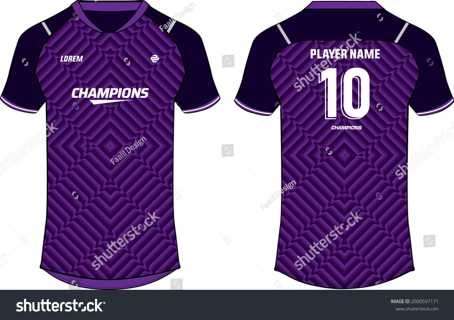 Sports Jersey T Shirt Design Concept Stock Vector (Royalty Free ...