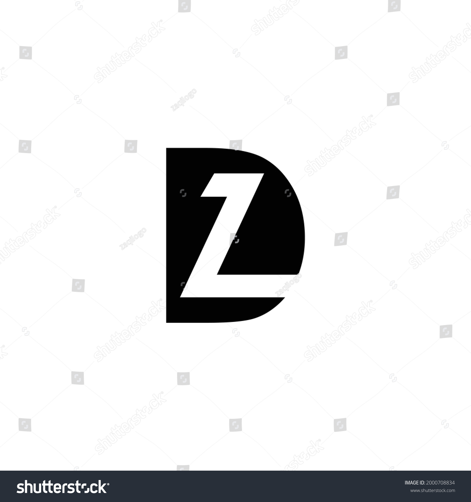 Letter Dl Logo Design Symbols Stock Vector (royalty Free) 2000708834 