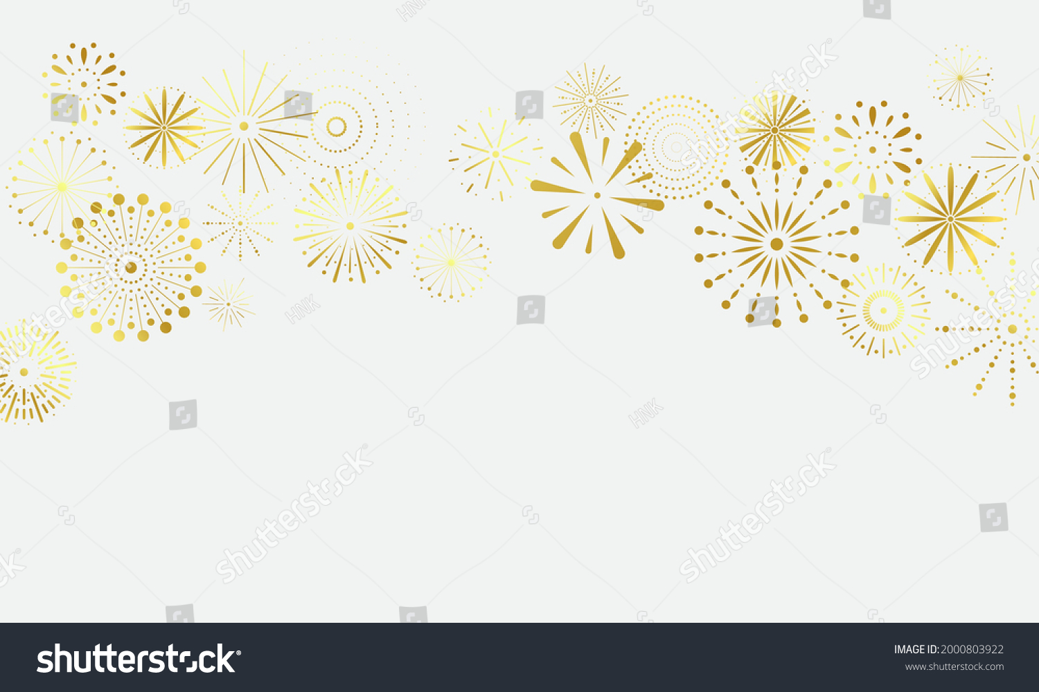 Celebration Background Template Fireworks Gold Luxury Stock Vector ...