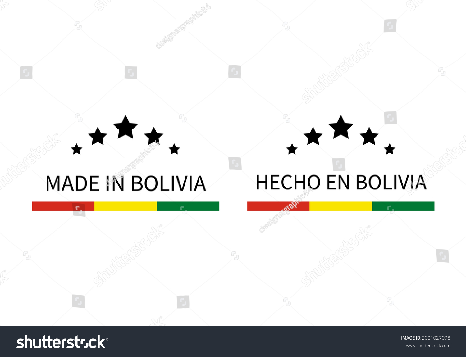 Made Bolivia Labels English Spanish Languages Stock Vector Royalty   Stock Vector Made In Bolivia Labels In English And In Spanish Languages Quality Mark Vector Icon Perfect For 2001027098 