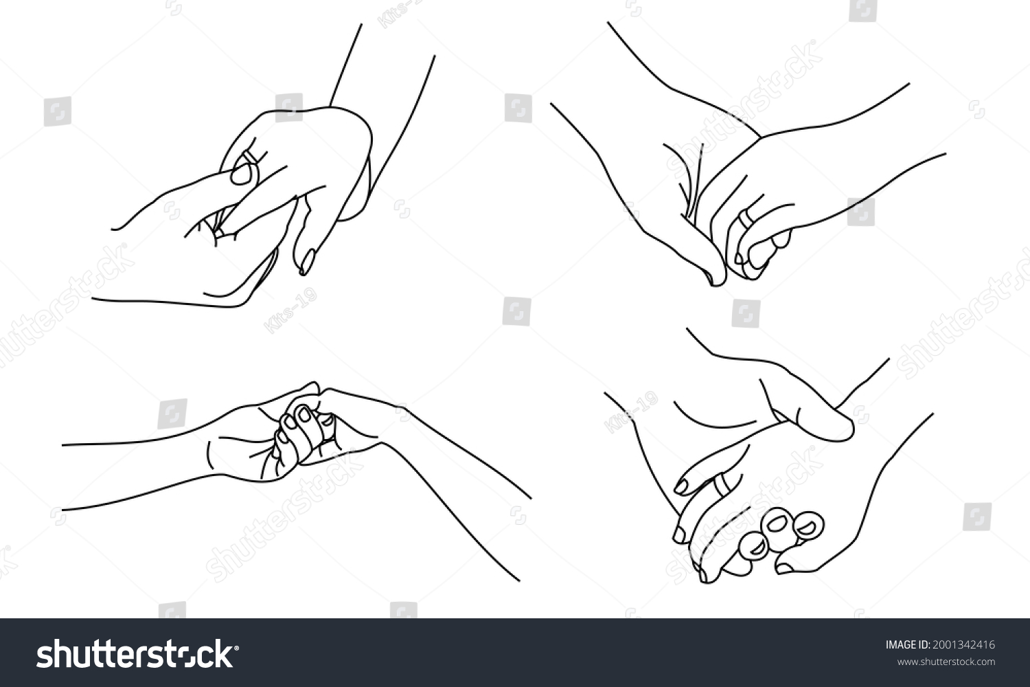 Concept Two Hand That Try Helping Stock Vector (Royalty Free ...