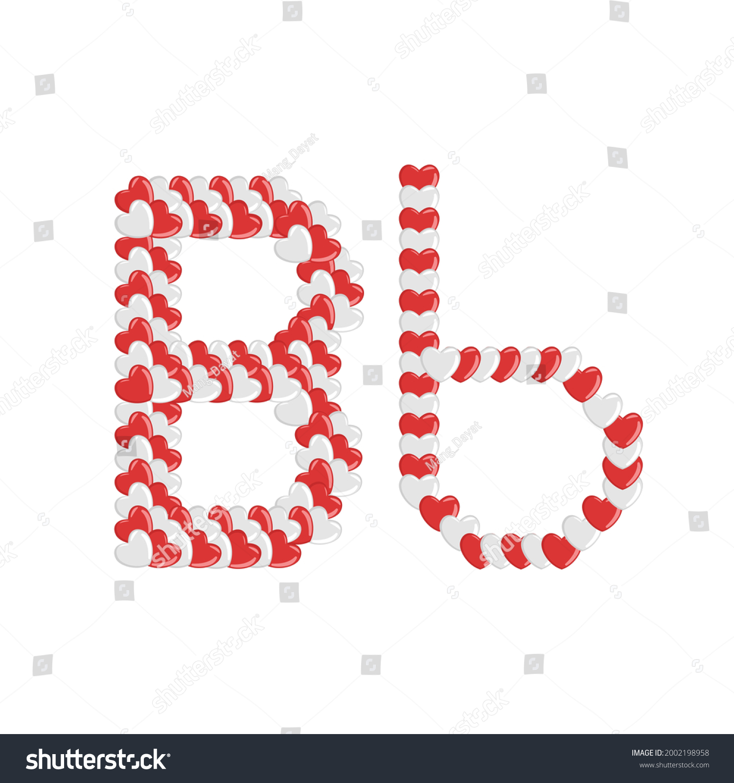 Vector Cartoon B Alphabet Letter Shape Stock Vector (Royalty Free ...