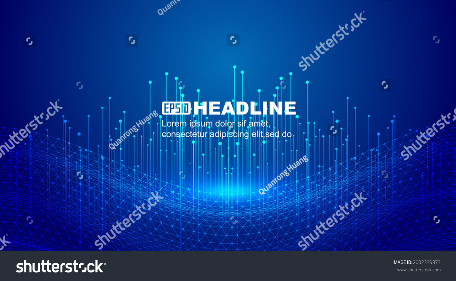 Dotline Connection Technology Internet Big Data Stock Vector (Royalty ...