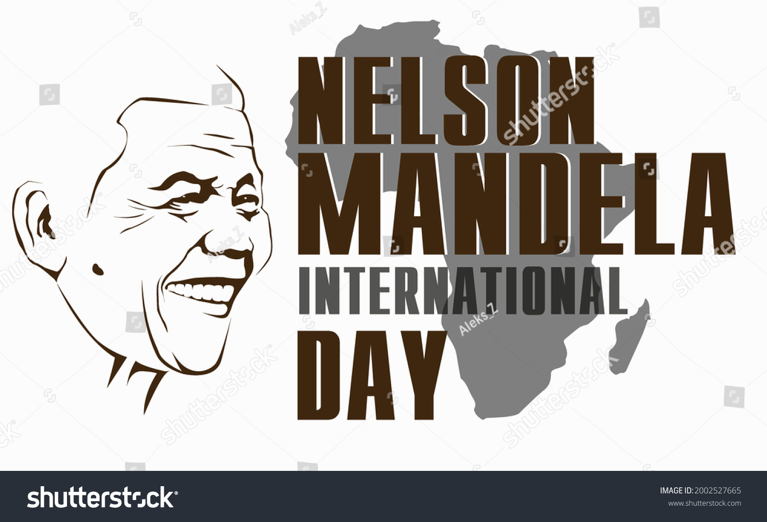 Nelson Mandela International Day Stock Vector Stock Vector (Royalty ...