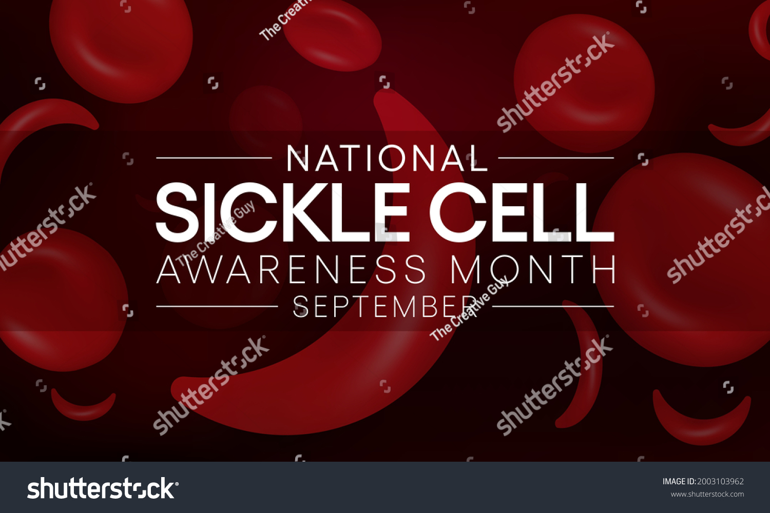 Sickle Cell Disease Awareness Month Observed Stock Vector Royalty Free 2003103962 Shutterstock 6047