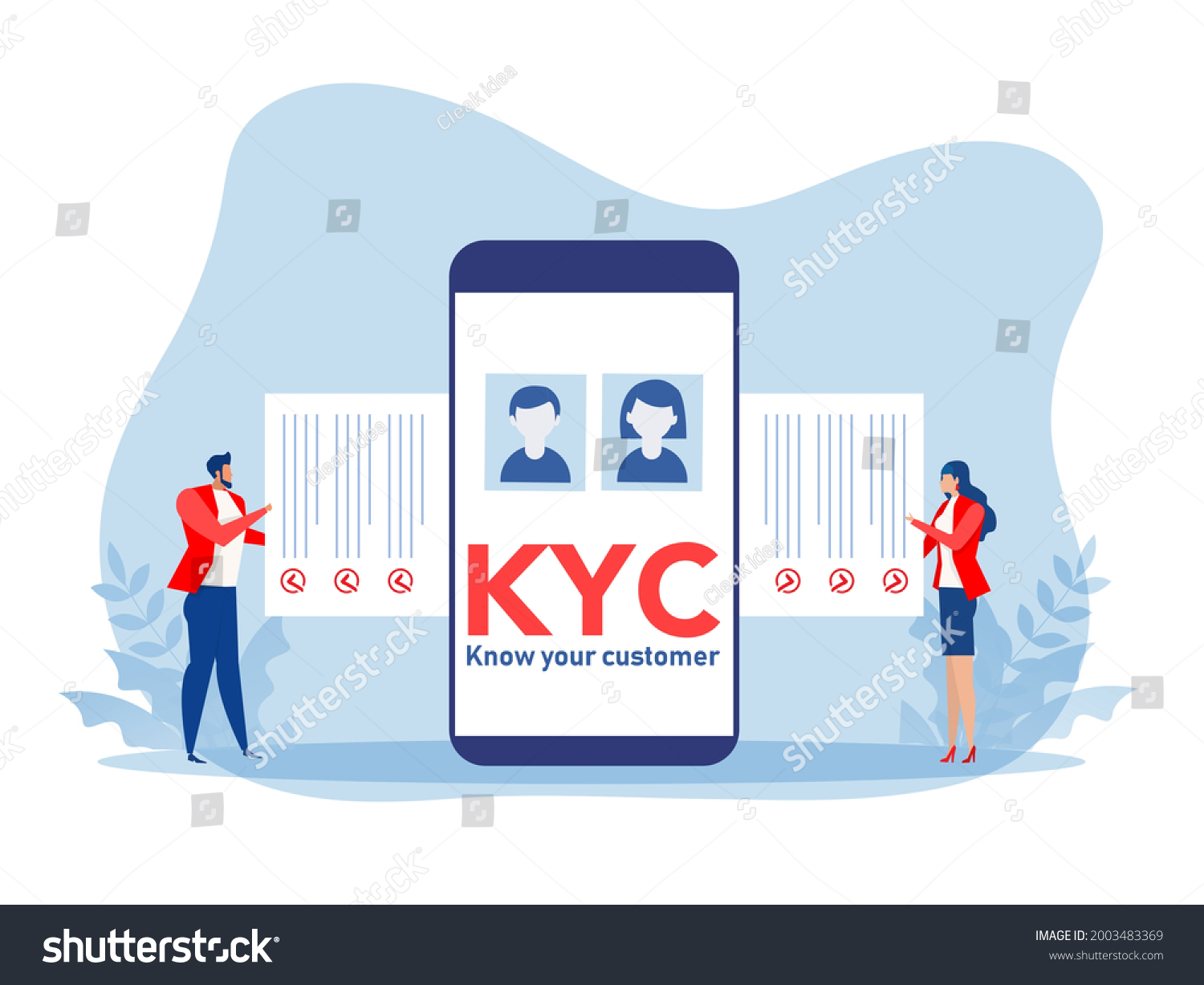 Kyc Know Your Customer Business Verifying Stock Vector (Royalty Free ...