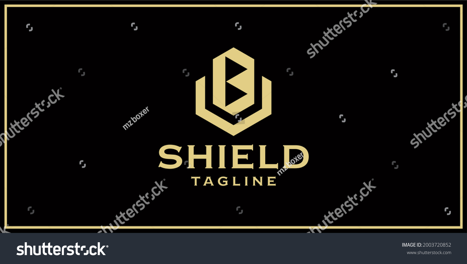 B Shield Logo Design Inspiration Stock Vector (Royalty Free) 2003720852 ...