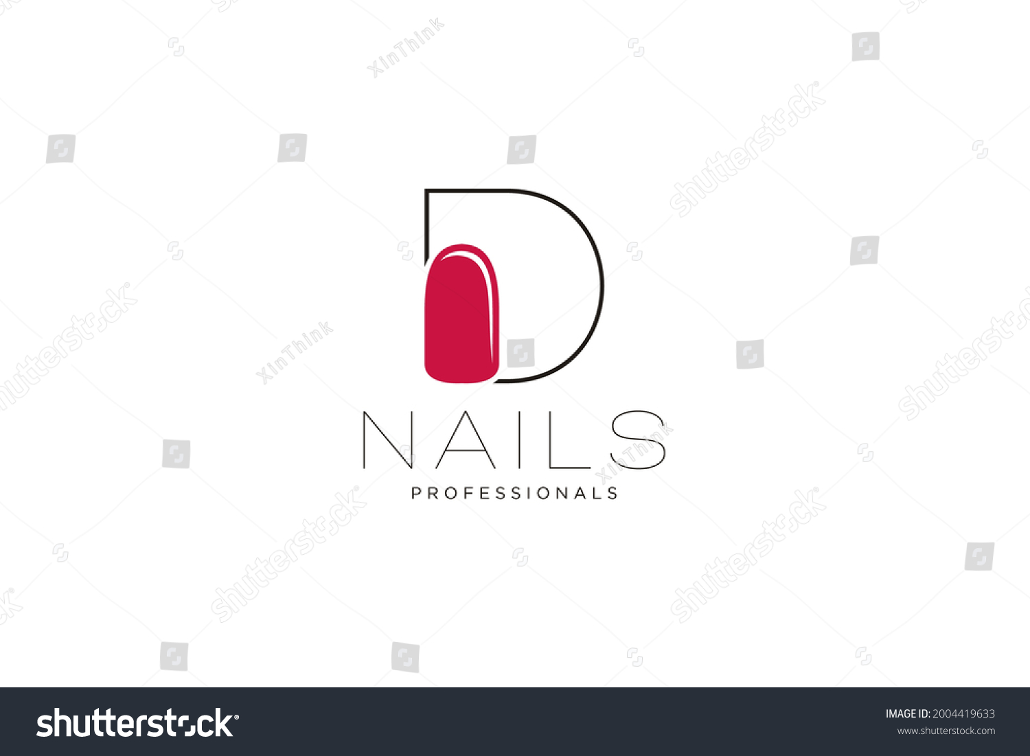 Letter D Nails Logo Vector Icon Stock Vector (Royalty Free) 2004419633 | Shutterstock