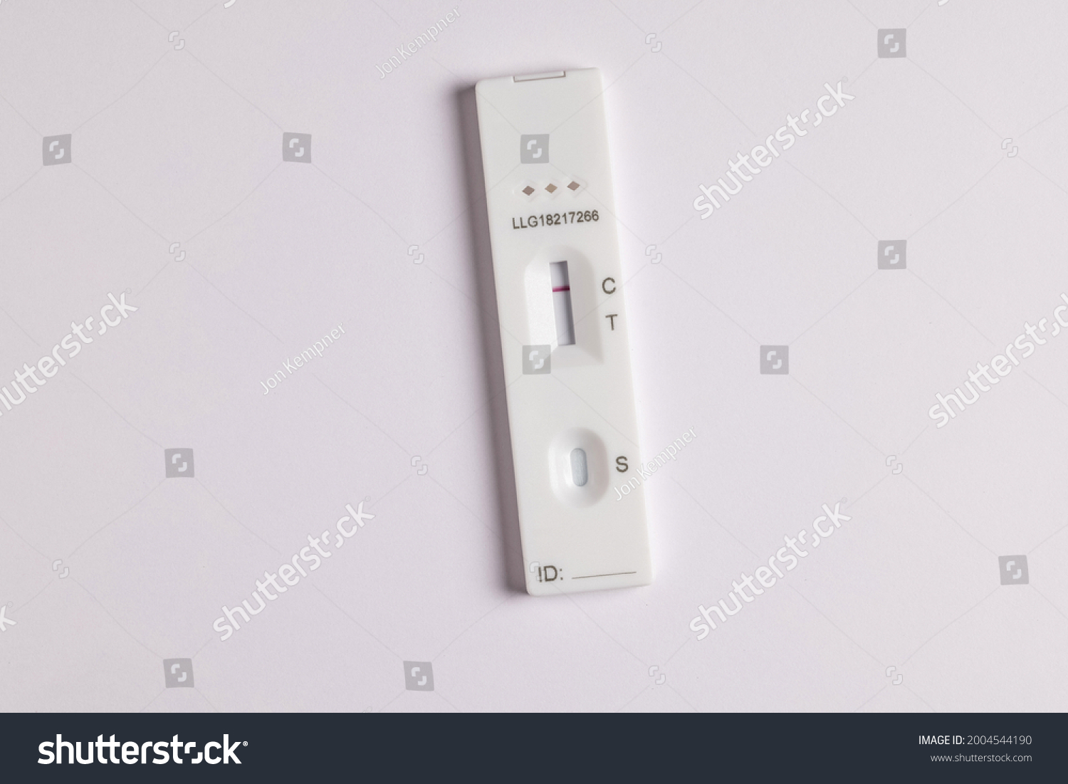 Coronavirus Covid19 Lateral Flow Self Test Stock Photo 2004544190 ...