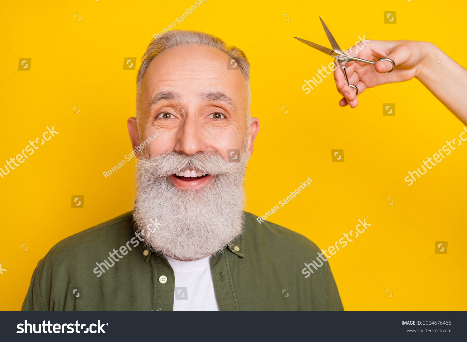 Photo Excited Funny Old Man Cropped Stock Photo 2004676466 Shutterstock