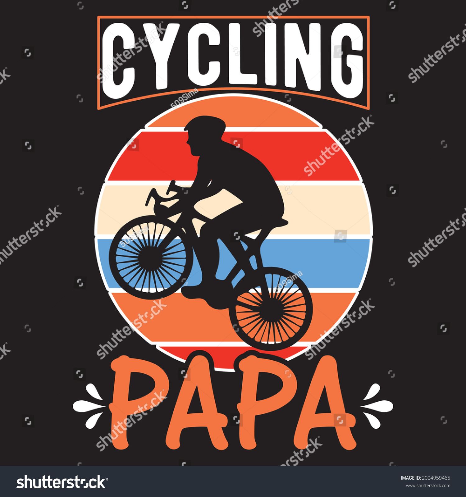 Vector Cycle T Shirt Design Cycling Stock Vector Royalty Free