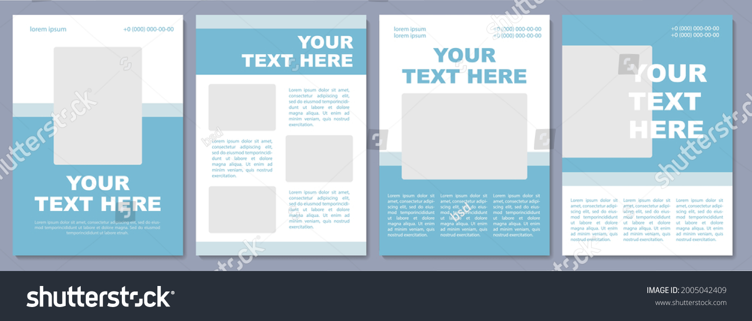 Product Advertisement Brochure Template Flyer Booklet Stock Vector ...