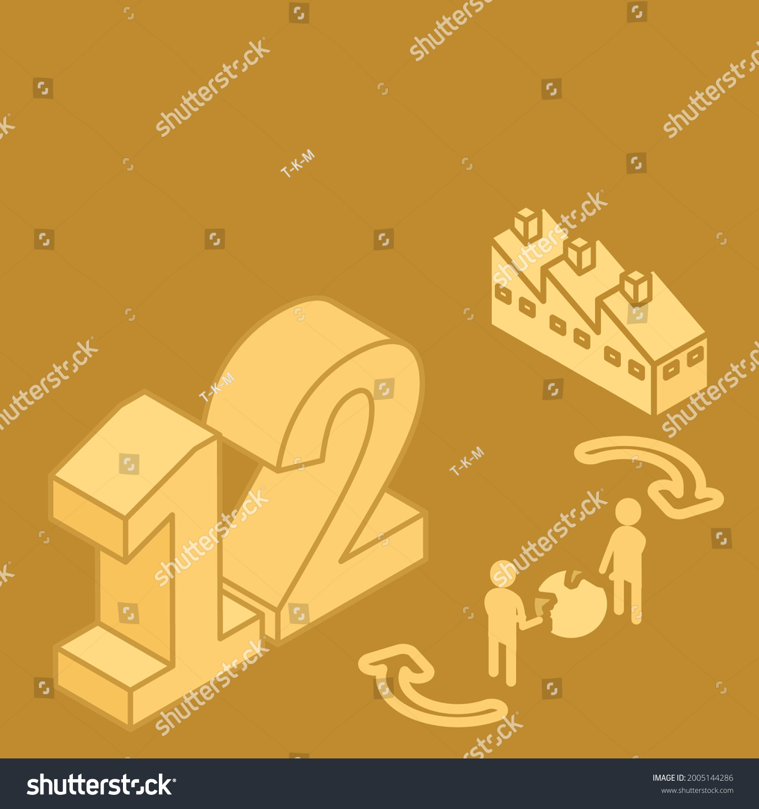 Sdgs Goal 12 Responsible Consumption Production Stock Vector Royalty Free 2005144286 4328