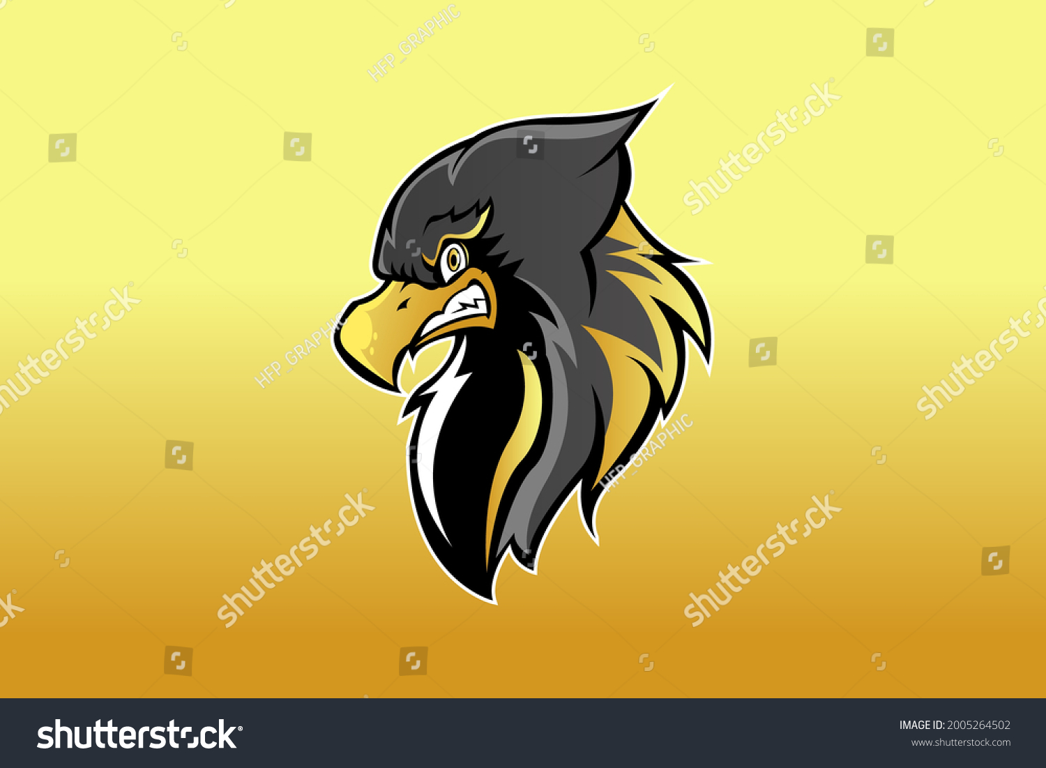 Hawk Mascot Logo Vector Illustration Stock Vector (Royalty Free ...