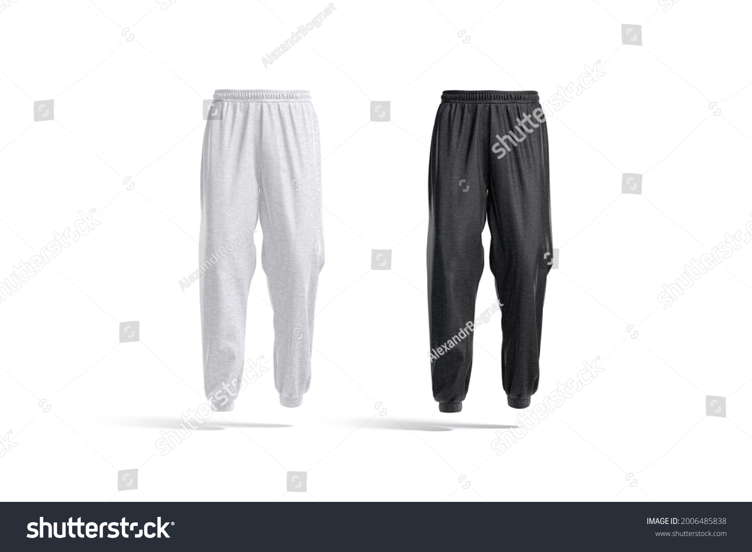 blank white sweatpants