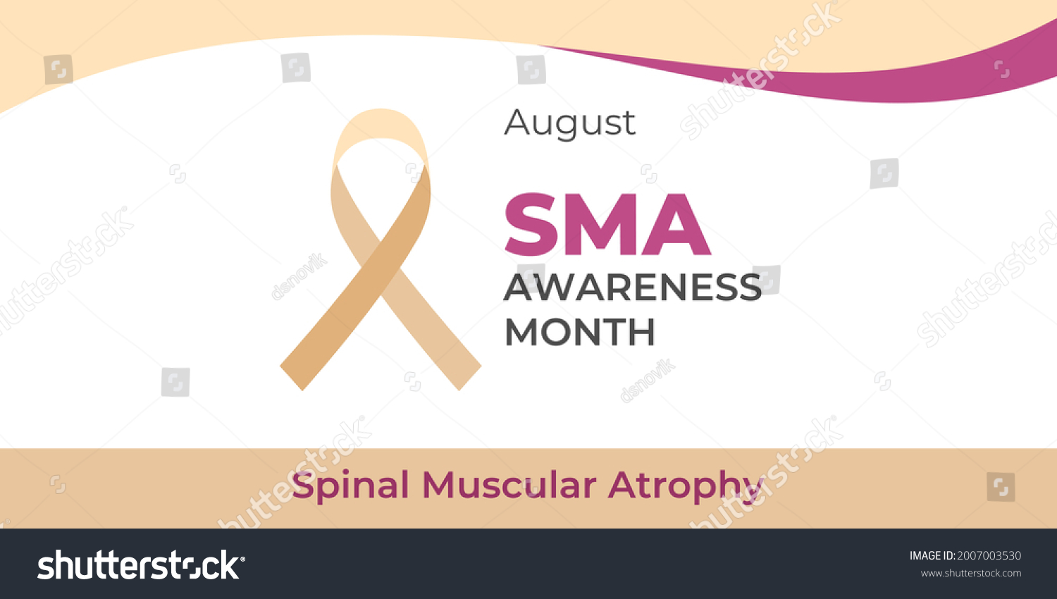 Spinal Muscular Atrophy Awareness Month Vector Stock Vector Royalty Free 2007003530 Shutterstock 2043