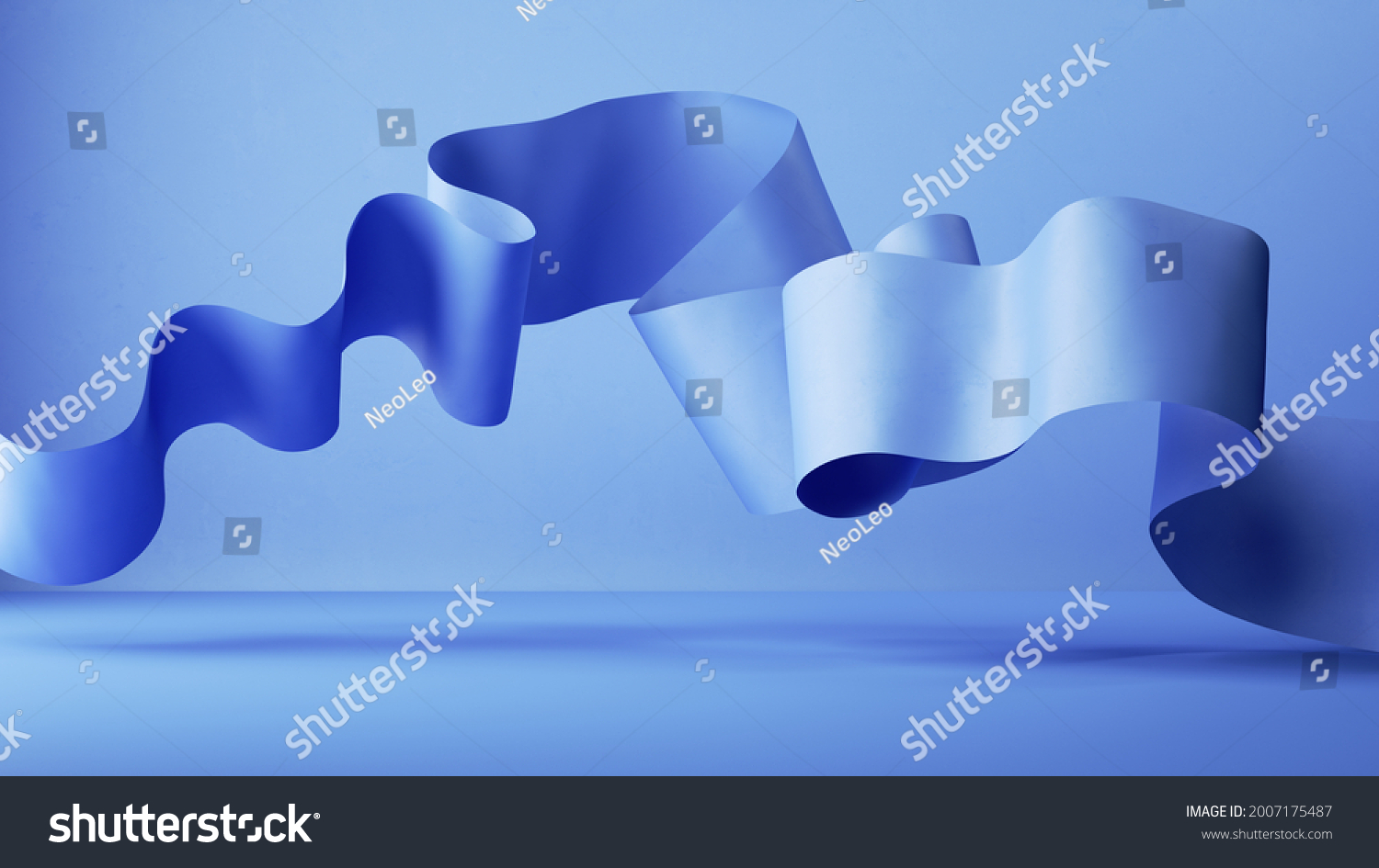 3d Render Abstract Blue Fashion Background Stock Illustration ...