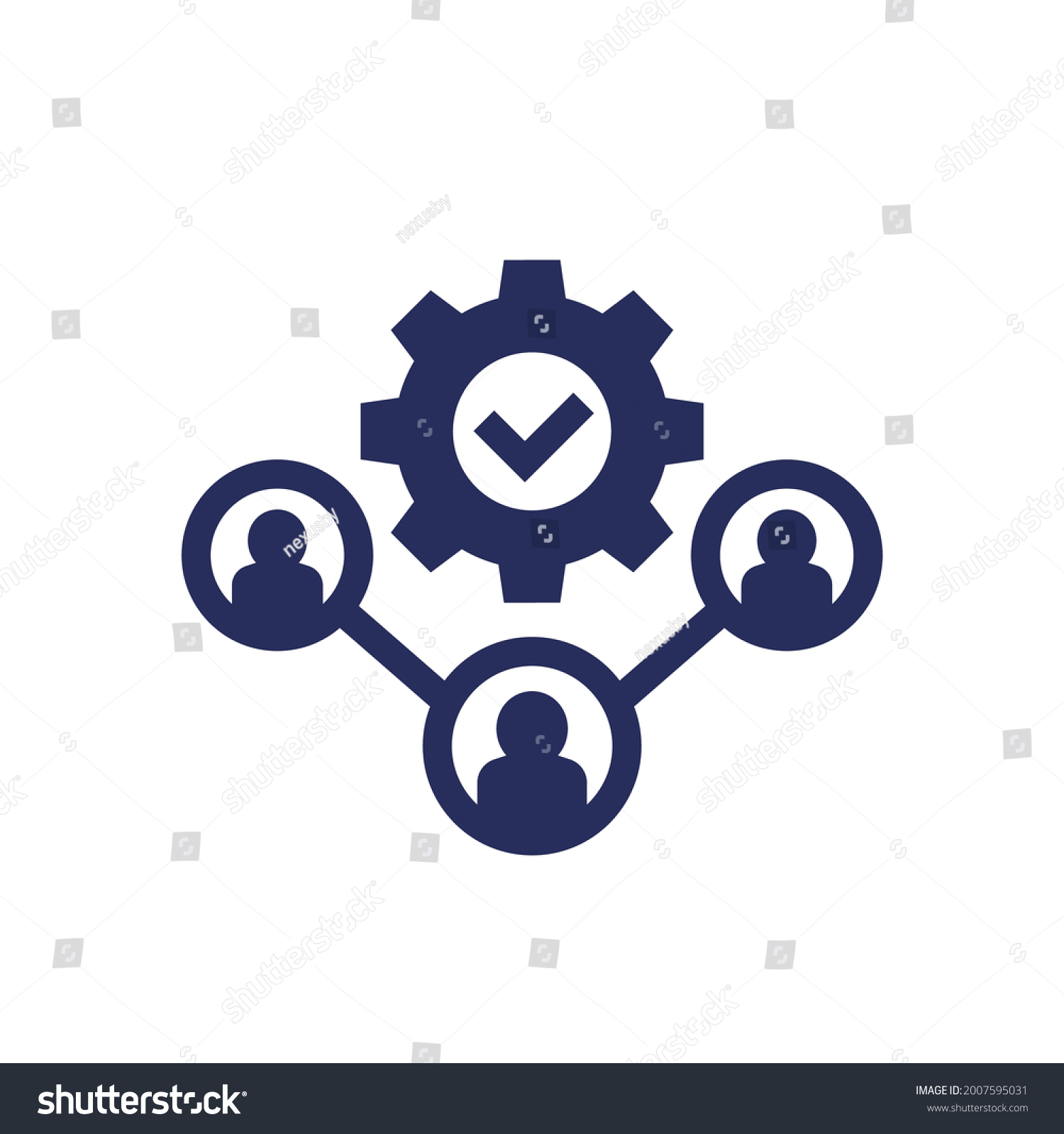 Crm Icon People Vector Stock Vector (Royalty Free) 2007595031 ...