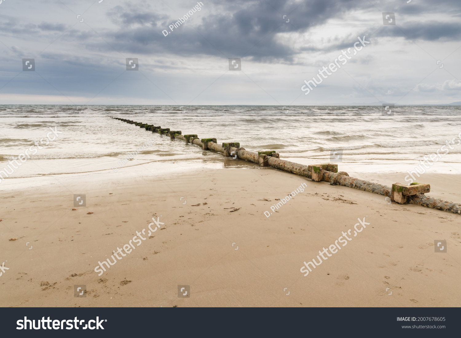 Sewage Waste Water Discharge Pipe Leading Stock Photo 2007678605 