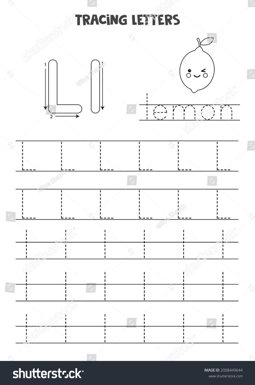 Trace Letters English Alphabet Uppercase Lowercase Stock Vector 