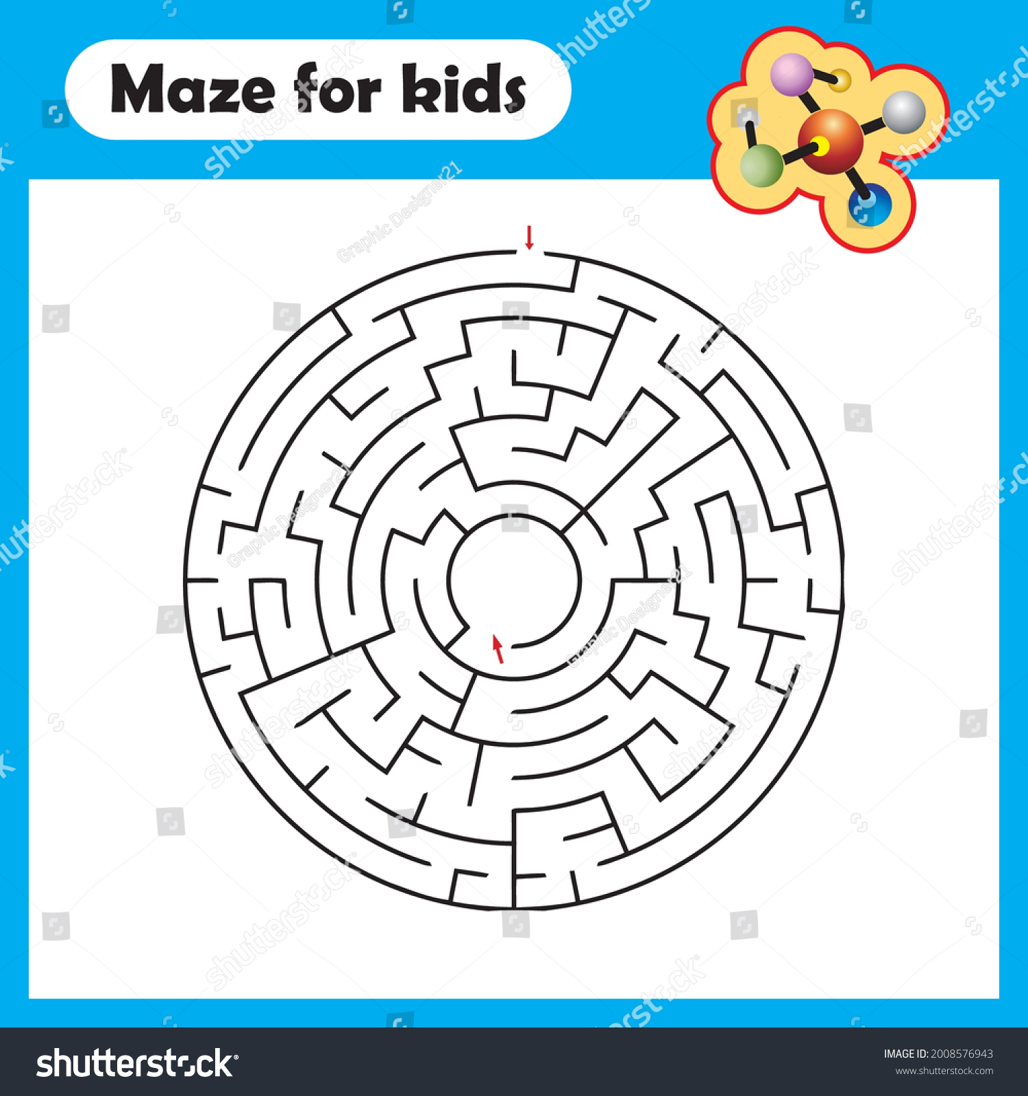 Maze Coloring Pages Kids Stock Vector (Royalty Free) 2008576943 ...