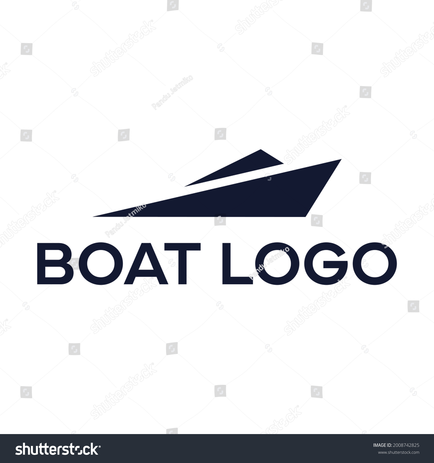 Simple Ship Logo Design Vector Stock Vector (Royalty Free) 2008742825 ...