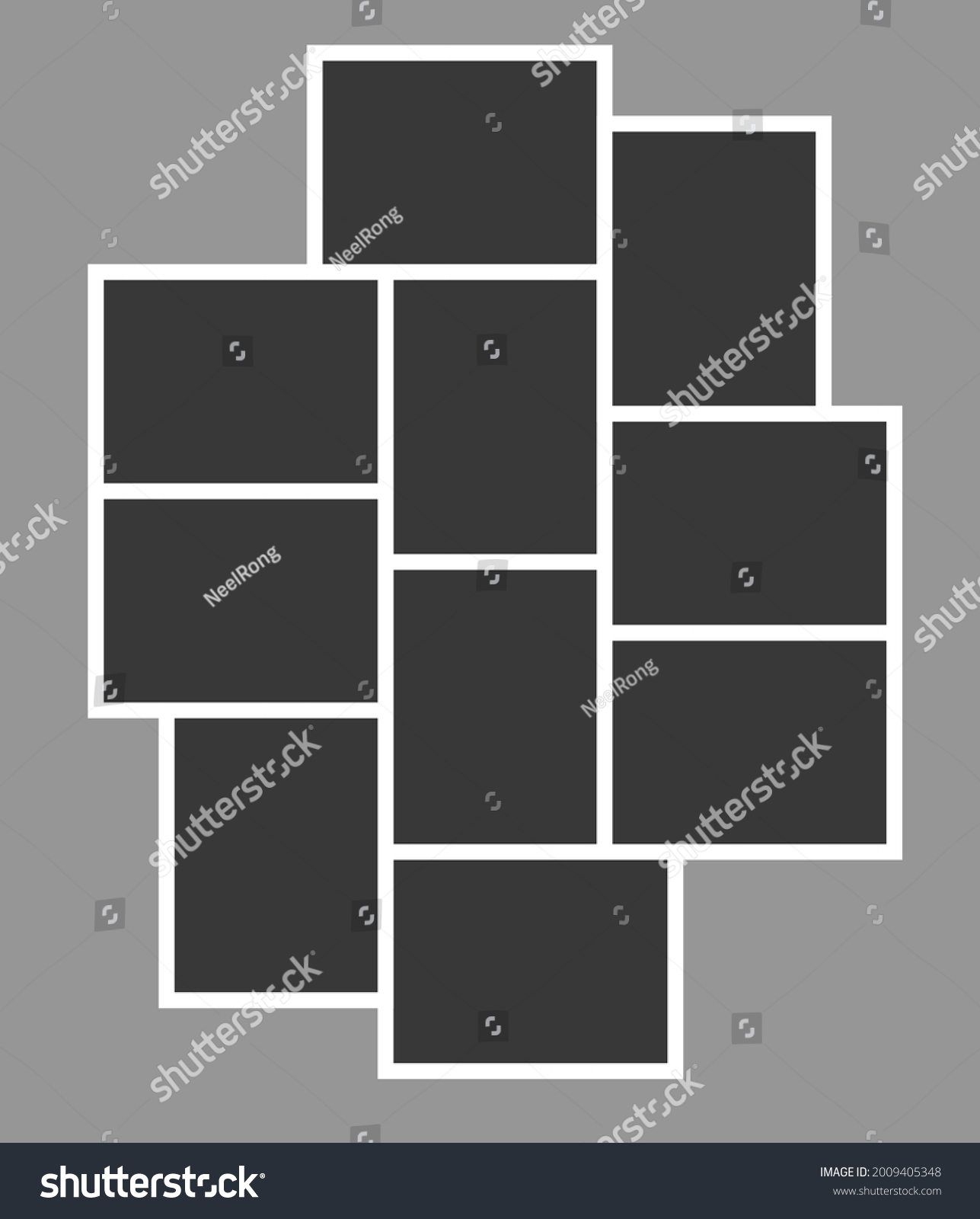 Blank College Frame Photo Part Picture Stock Vector (Royalty Free ...