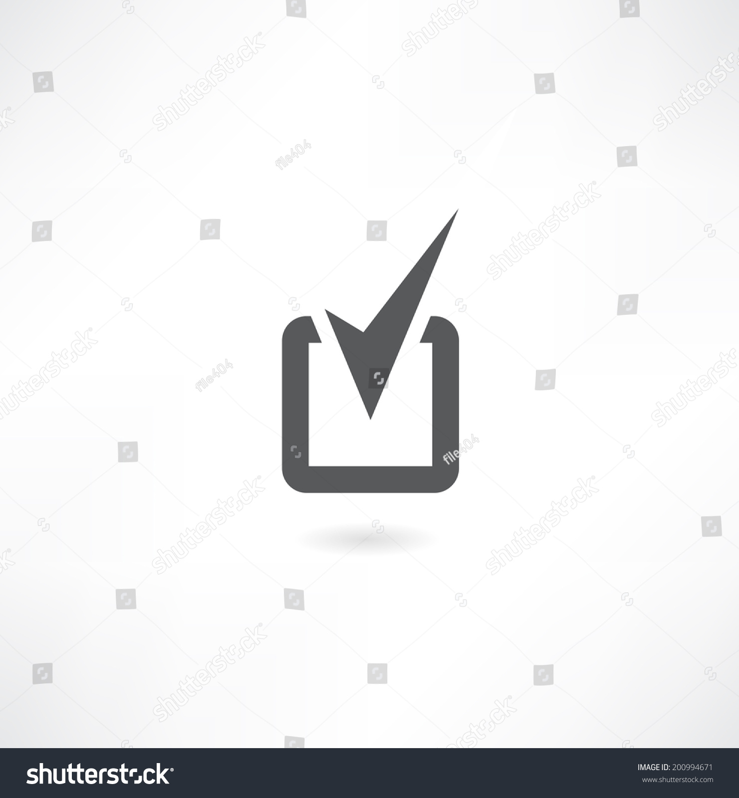 Check Mark Sign Stock Vector (Royalty Free) 200994671 | Shutterstock