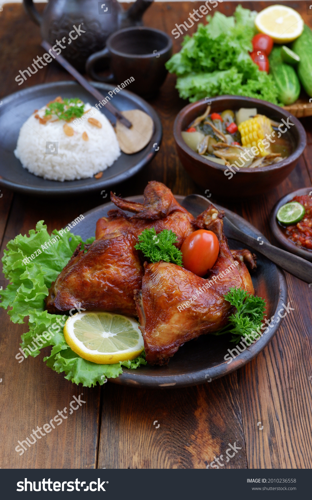 Ayam Goreng Indonesian Traditional Food Stock Photo 2010236558