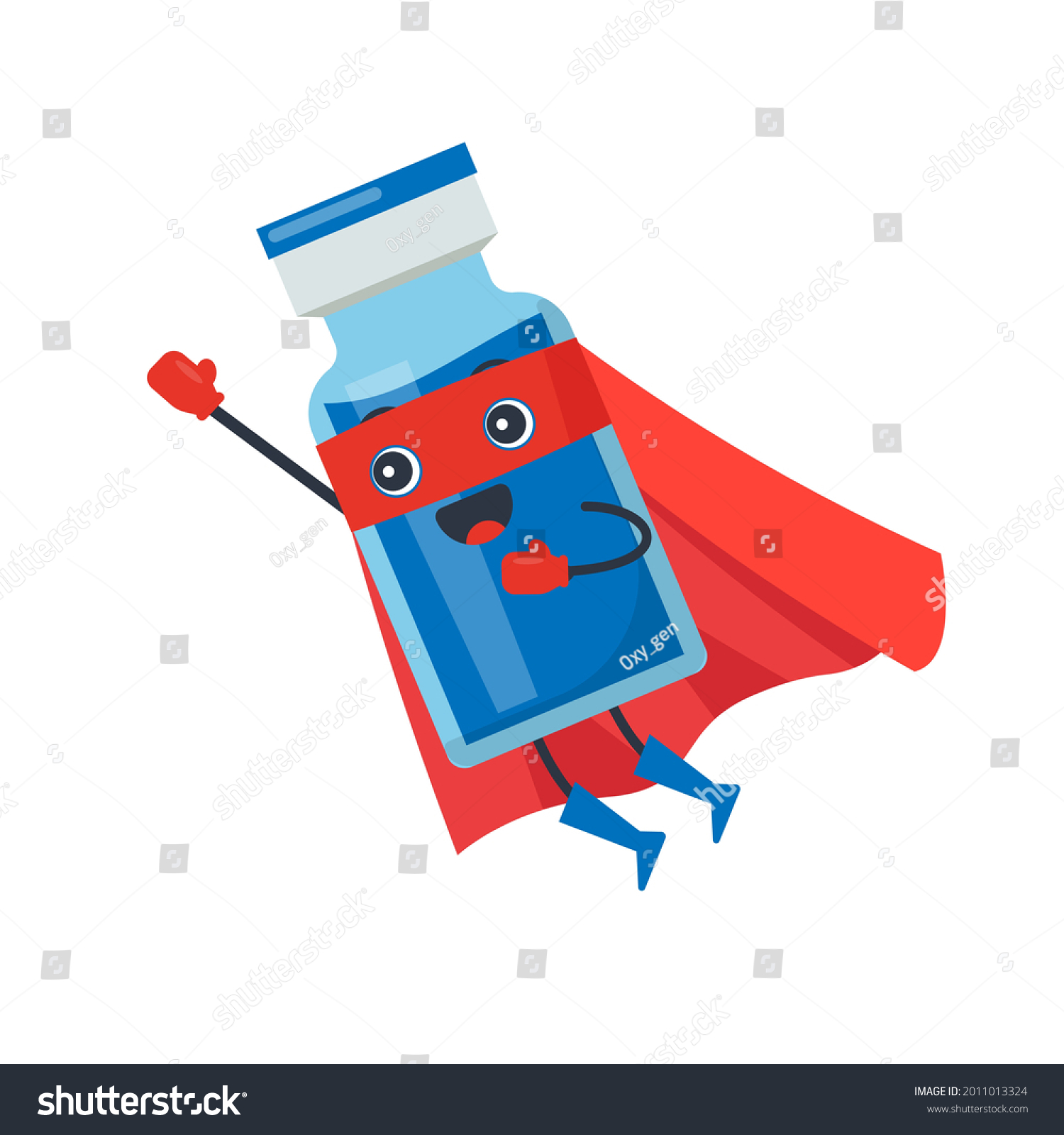 Vaccine Antivirus Superhero Costume Health Care Stock Vector (Royalty ...