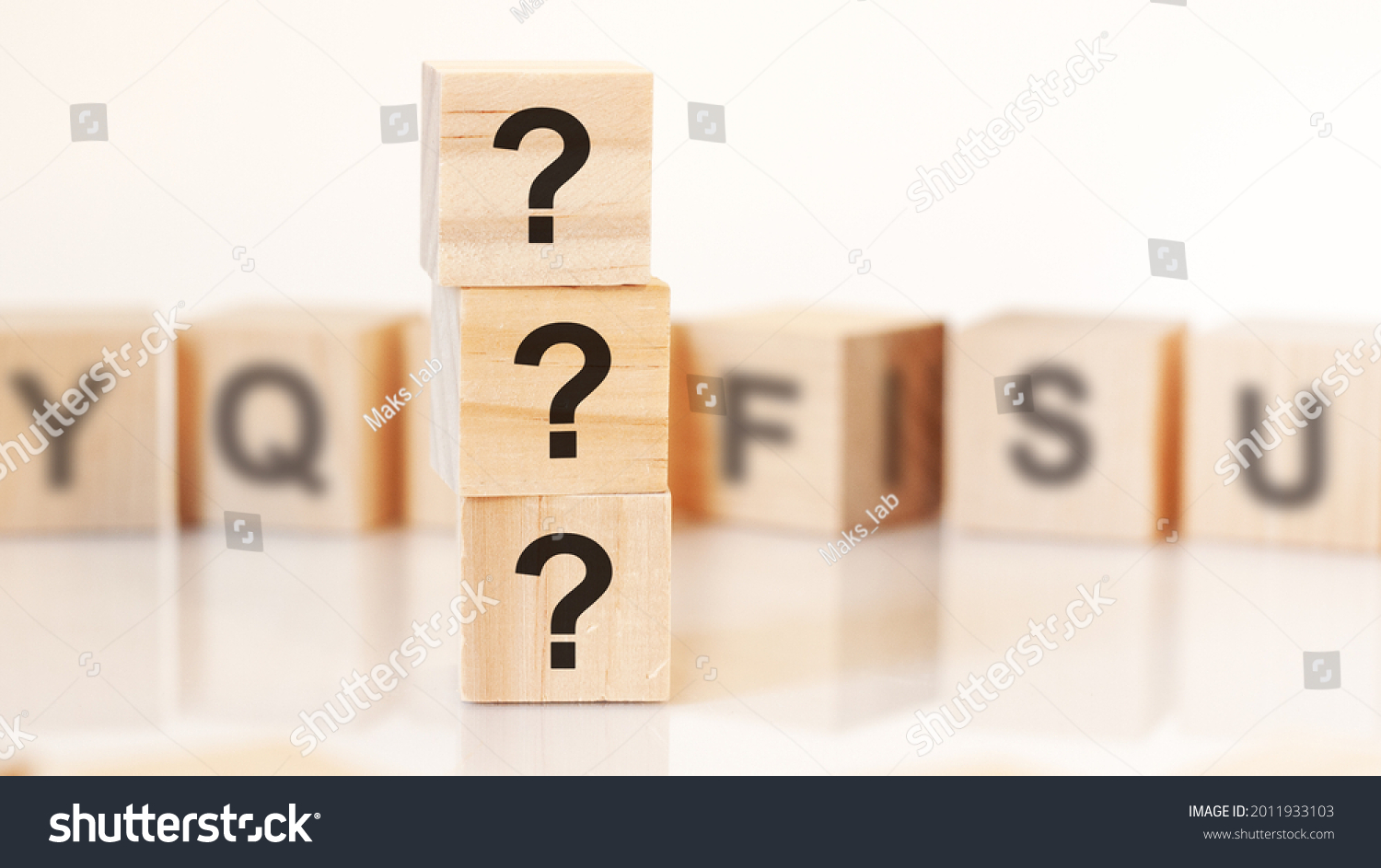 Three Question Marks Written On Wooden Stock Photo 2011933103 ...