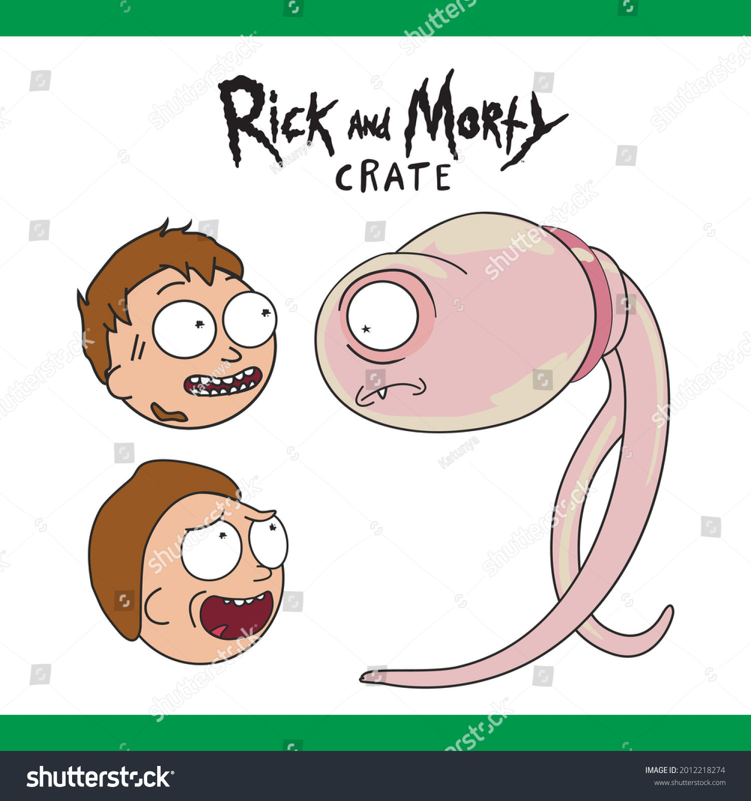 Rick Morty Cartoon Character Stock Vector (Royalty Free) 2012218274