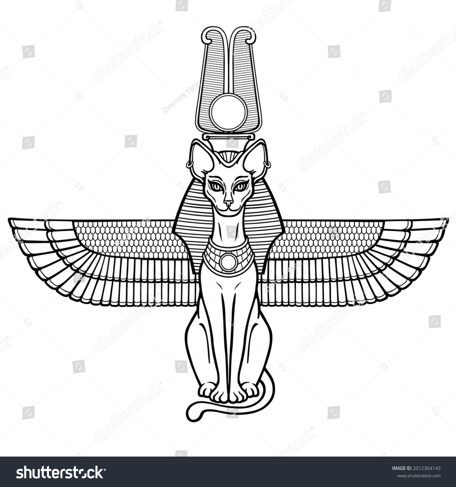 Египетская богиня с головой зайца