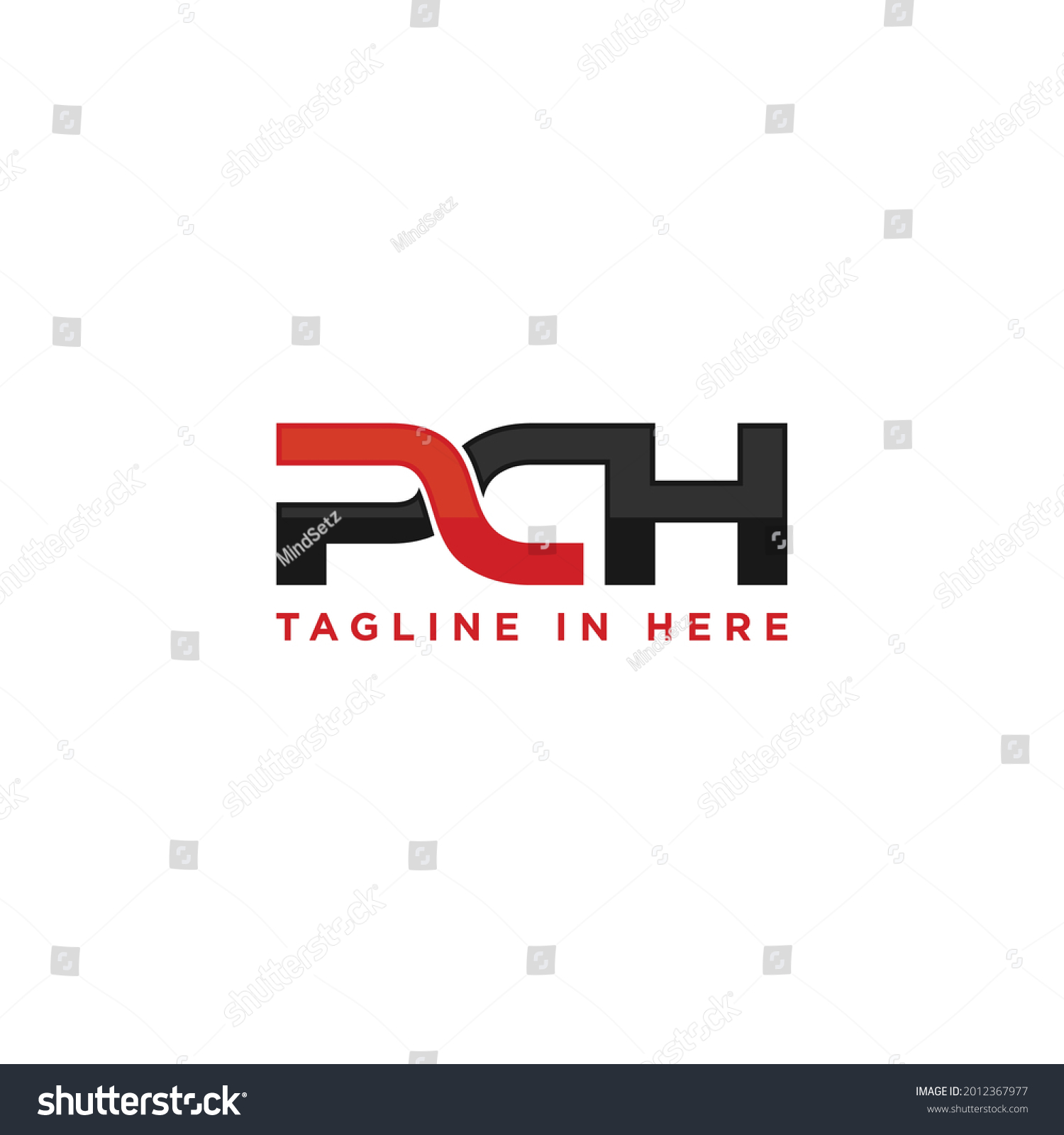 Letter Pch Logo Design Vector Illustration Stock Vector (Royalty Free ...