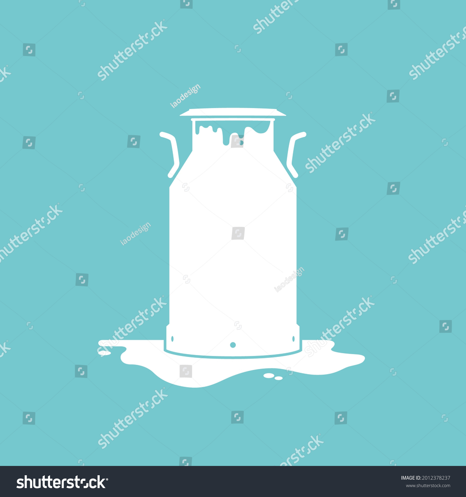 Milk Tank Symbolic Icon Vector Illustration Stock Vector Royalty Free 2012378237 Shutterstock