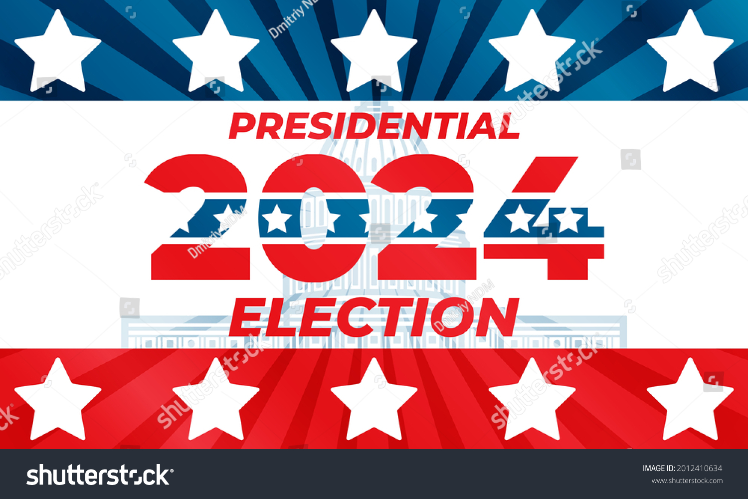 2024 United States America Presidential Election Stock Vector (Royalty ...