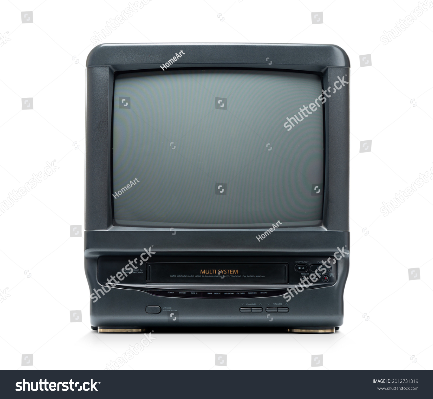 Old Crt Tv Vcr Combined One Stock Photo 2012731319 | Shutterstock