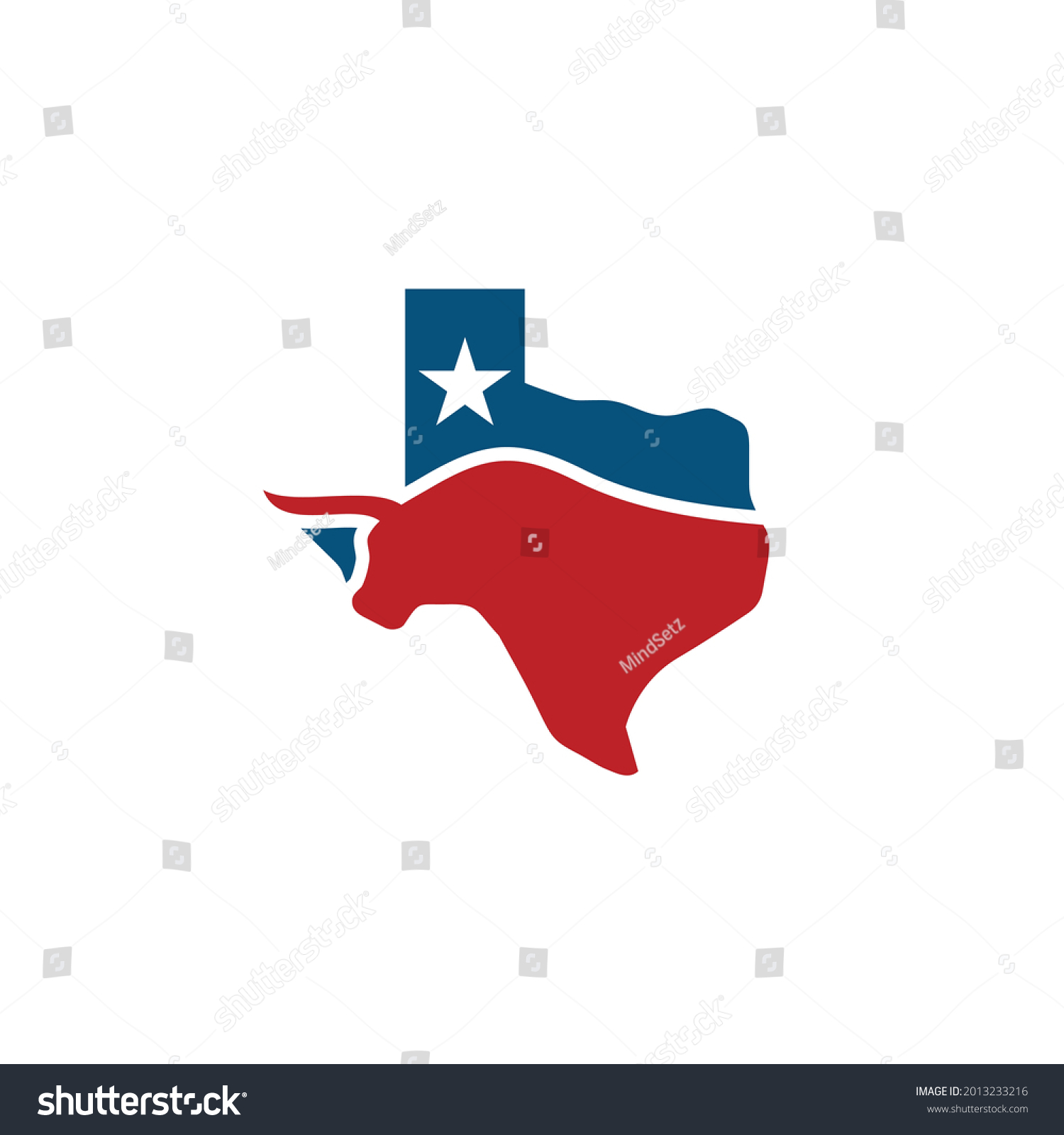 Texas Longhorn Logo Vector Illustration Stock Vector (Royalty Free ...