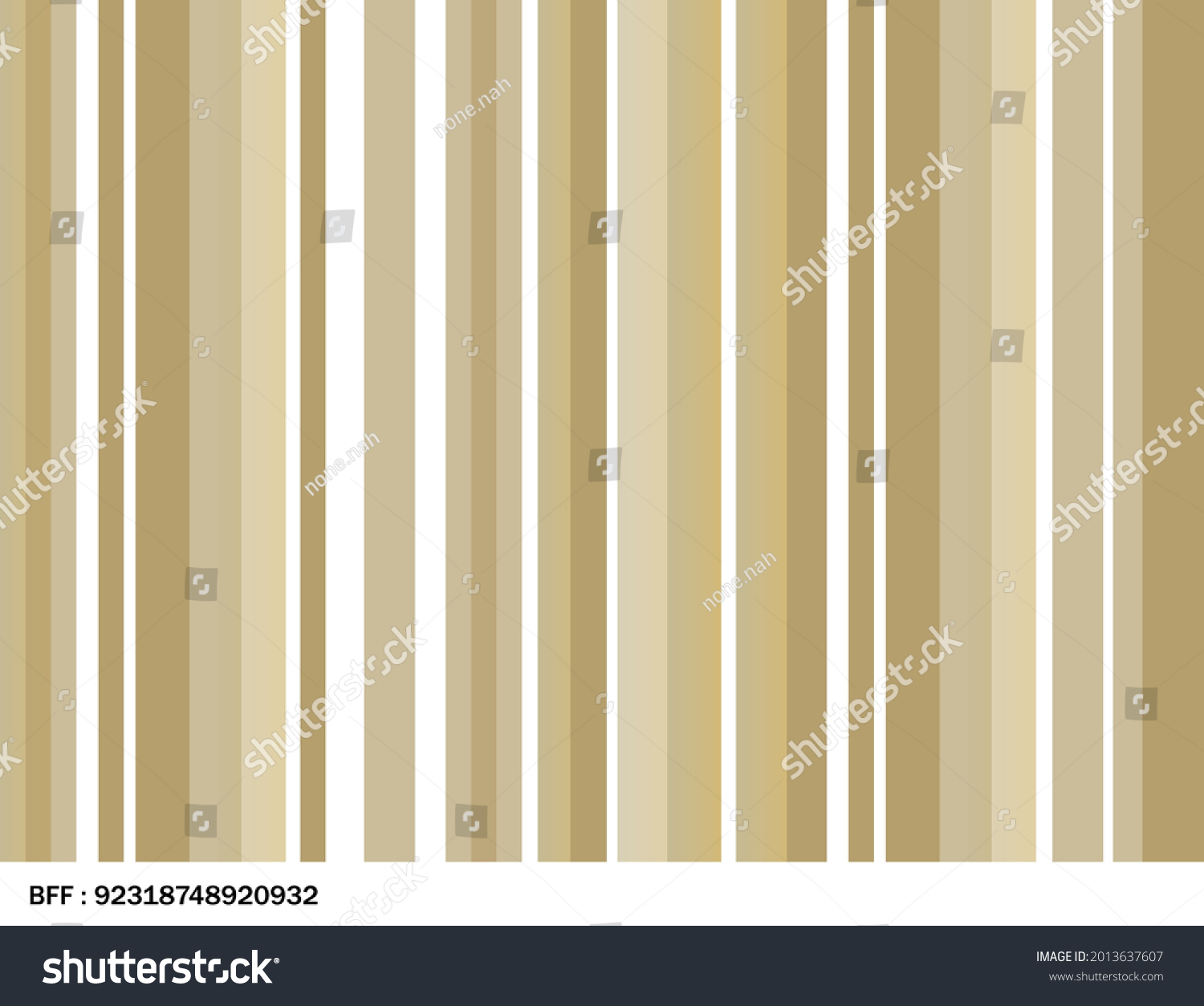 Golden Barcode Template Stock Vector Illustration Stock Vector (Royalty