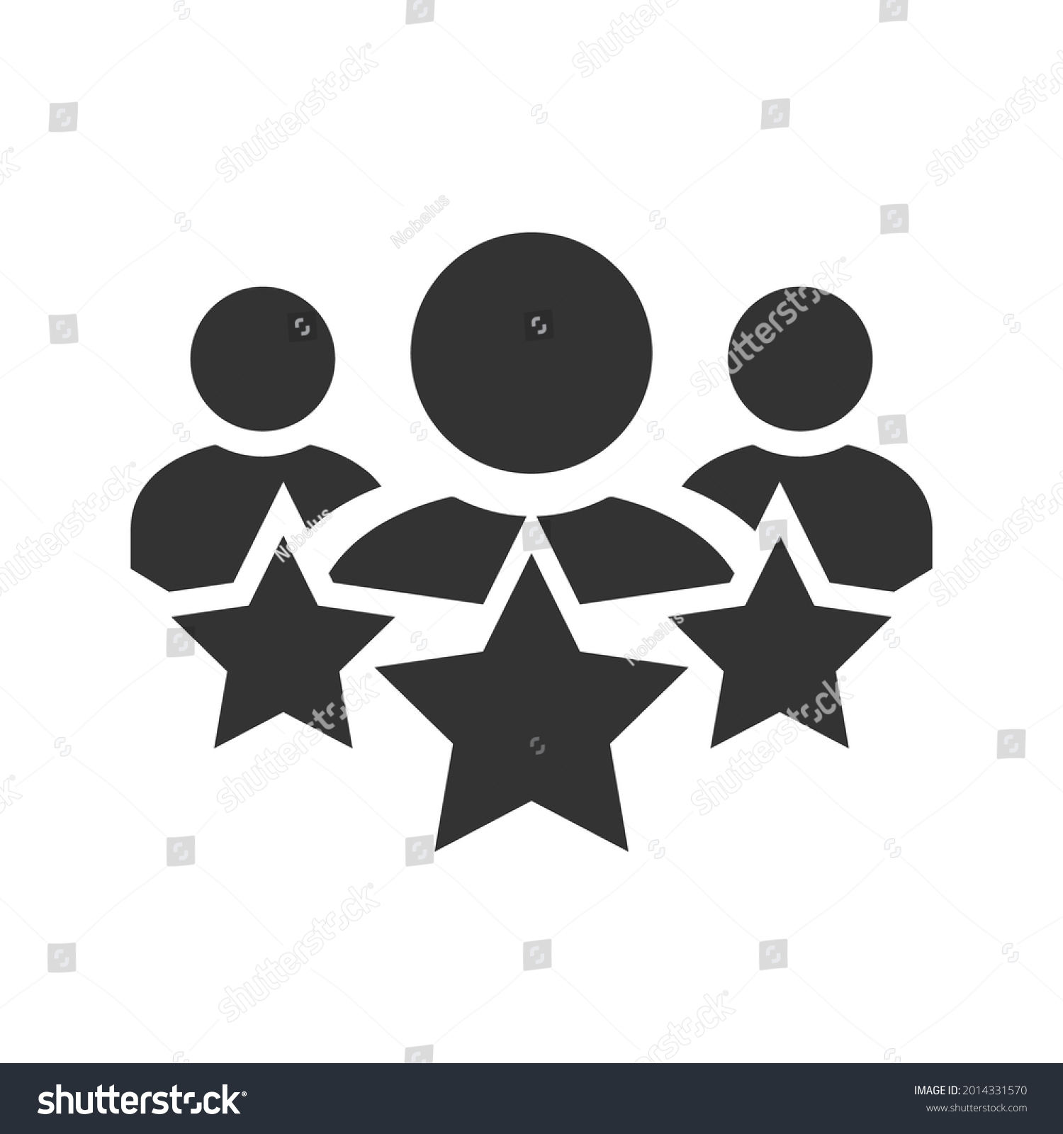 Customer Satisfaction Icon Achievement Grade Ranking Stock Vector ...