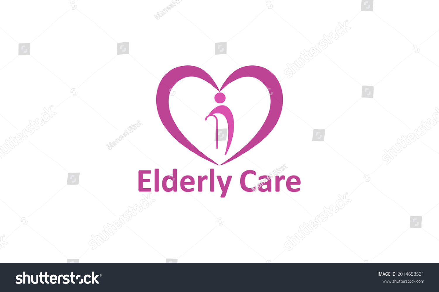 Elderly Care Logo Design Best Logo Stock Vector (Royalty Free ...