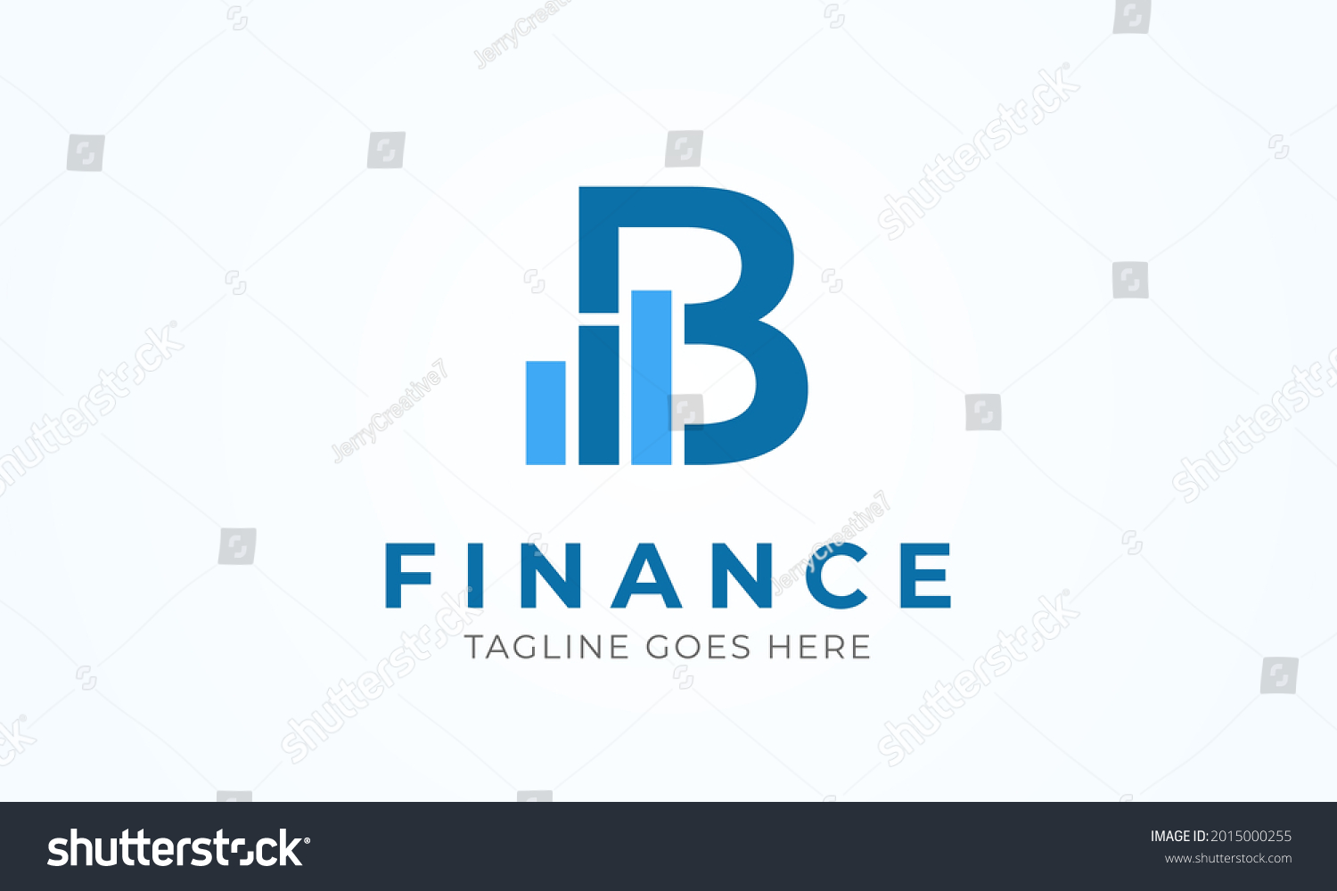 Initial B Finance Charts Logo Usable Stock Vector (Royalty Free ...